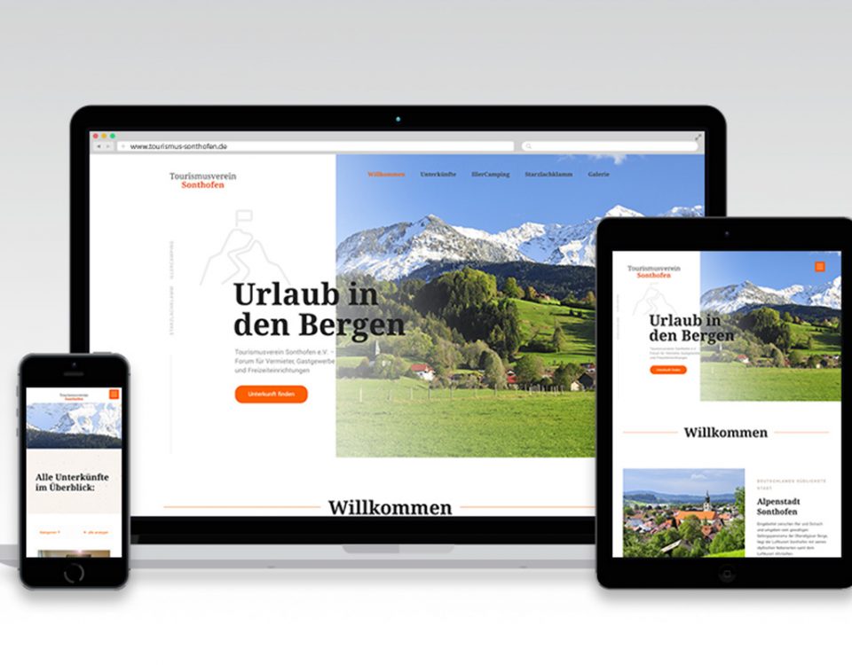 Webdesign für Tourismus Sonthofen