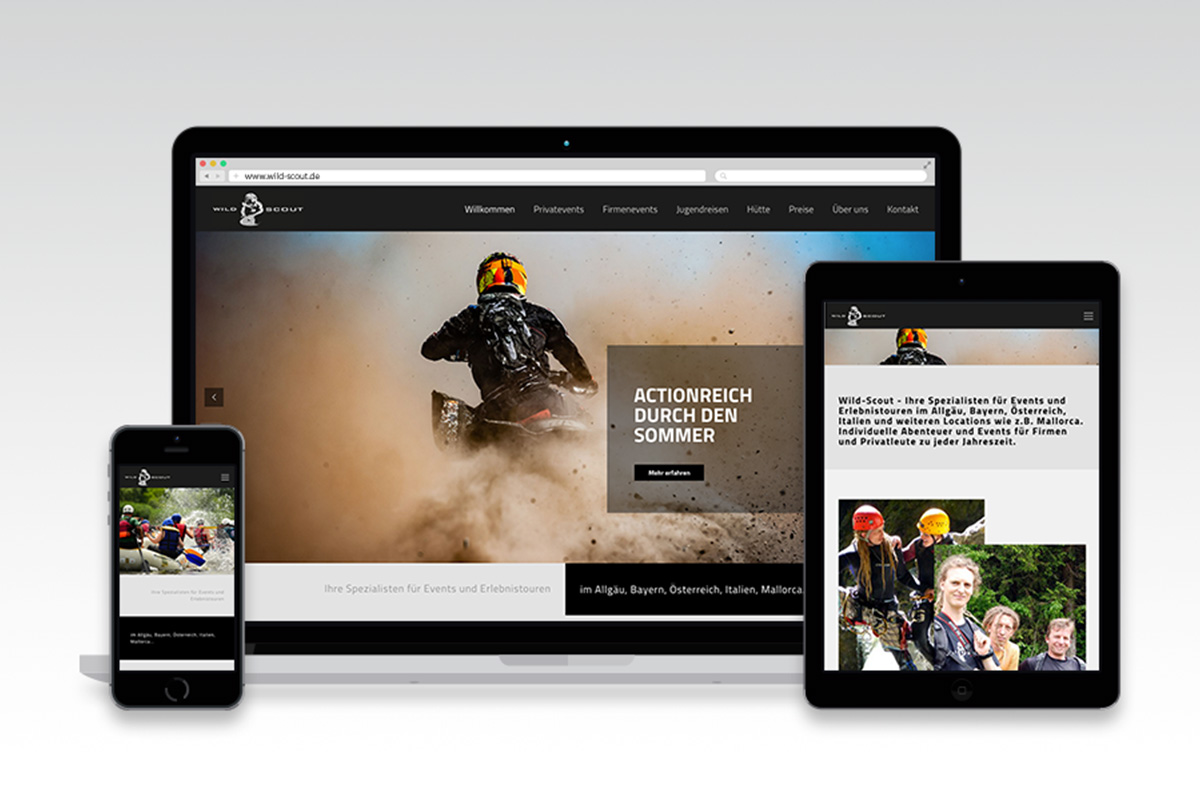 Webdesign für Wild Scout Oberstaufen